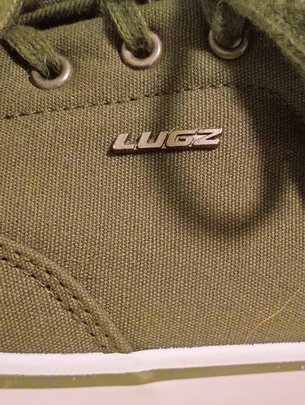 Lugz Womens Clipper Canvas Sneakers Olive Green Lace Up Shoes WAVIC-313 9.5 - Picture 7 of 7